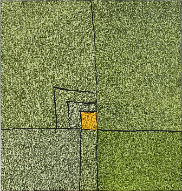 Image of Sans titre (grand vert carré jaune)