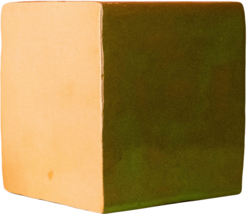 Cube moyen (orange, beige, vert, pourpre, gris) image