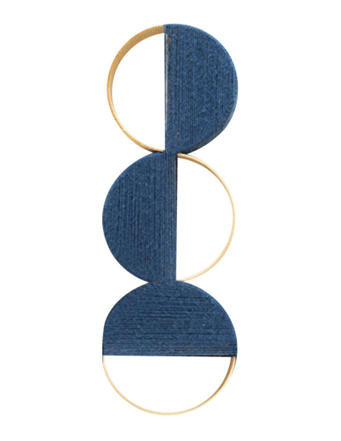 Image of Loops Pattern III, petit modèle fixe (bleu)