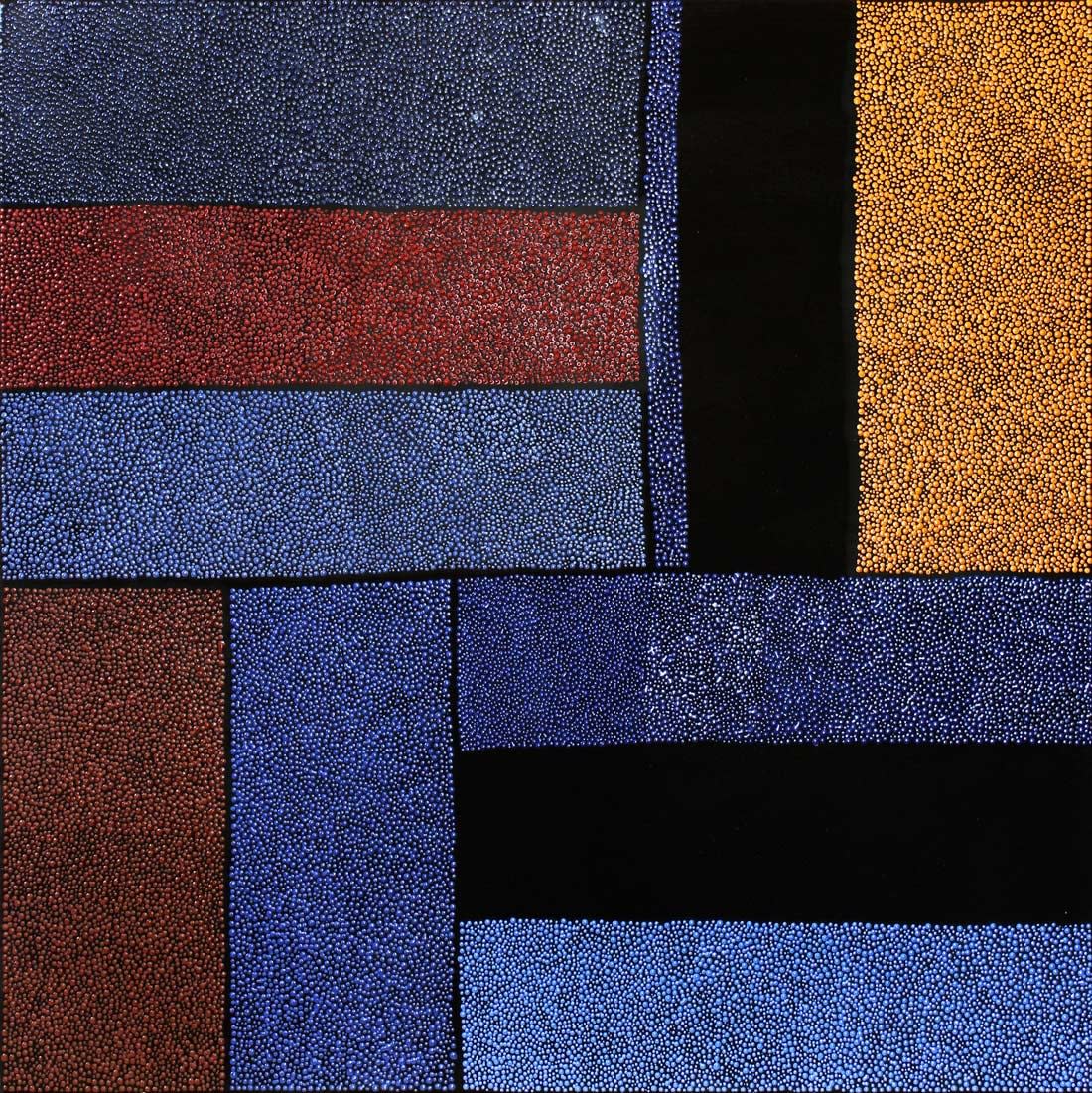 Image of Kotel au carré (rouge, bleu et orange enlacés)