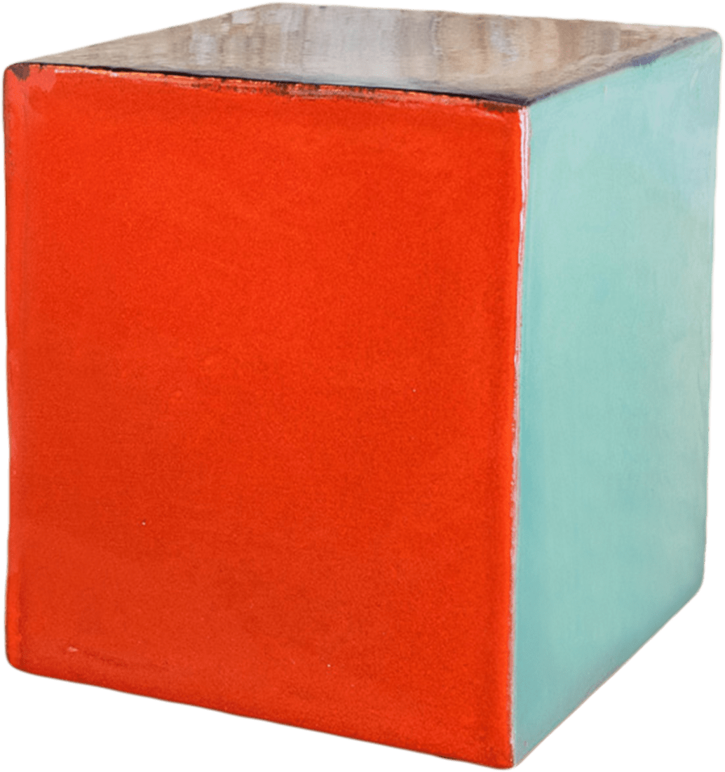 Image of Grand cube (orange, bleu marine, bleu ciel, jaune, rouge)