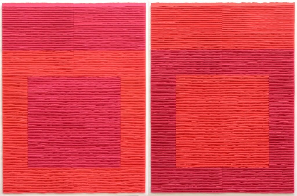 Deux structures rouges inversées