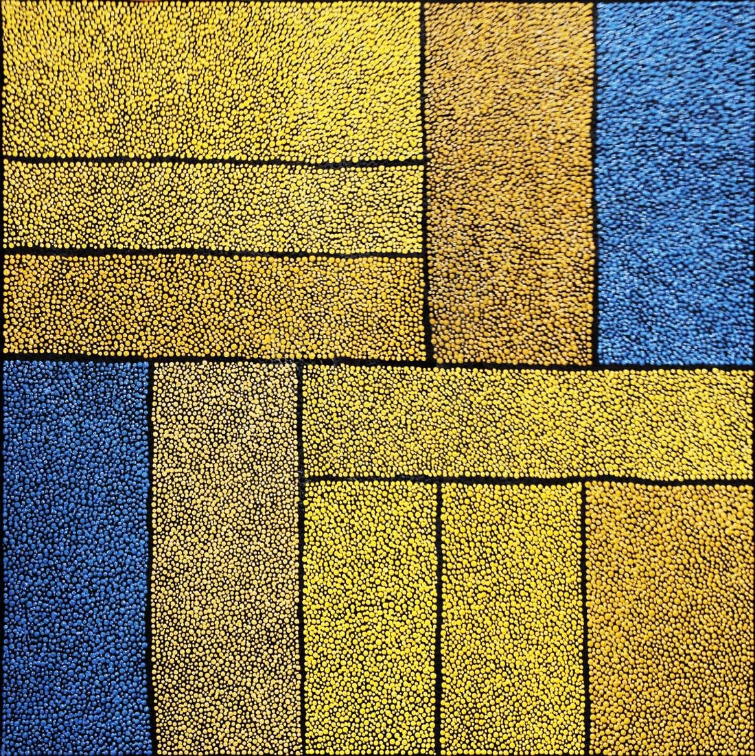 Image of Kotel au carré (bleu et jaune imbriqués)