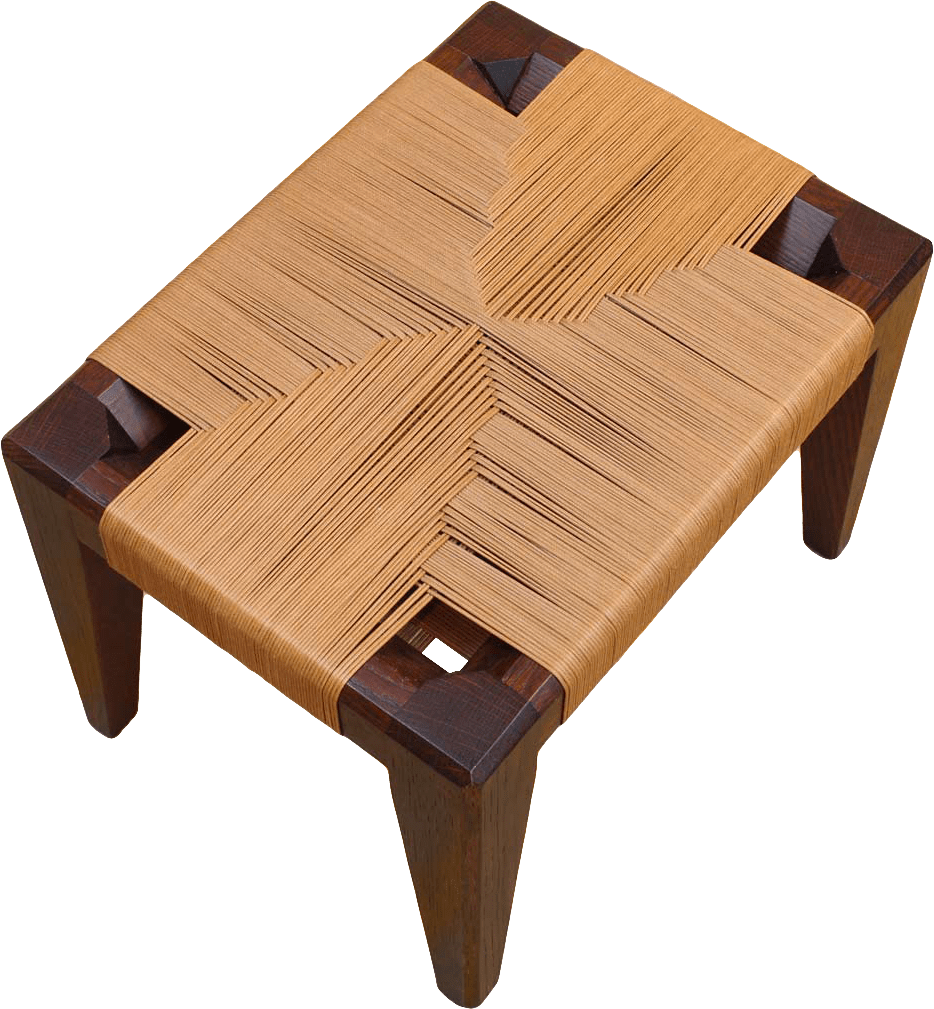 Tabouret assise Kaidan camel