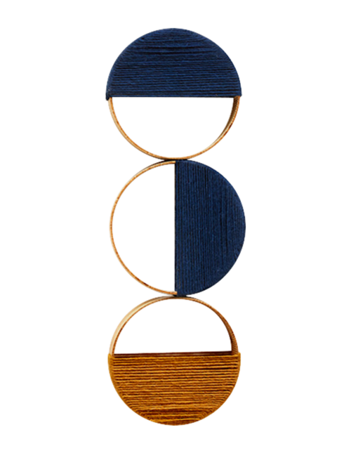 Loops Pattern III, grand modèle fixe (bleu, ourika) image
