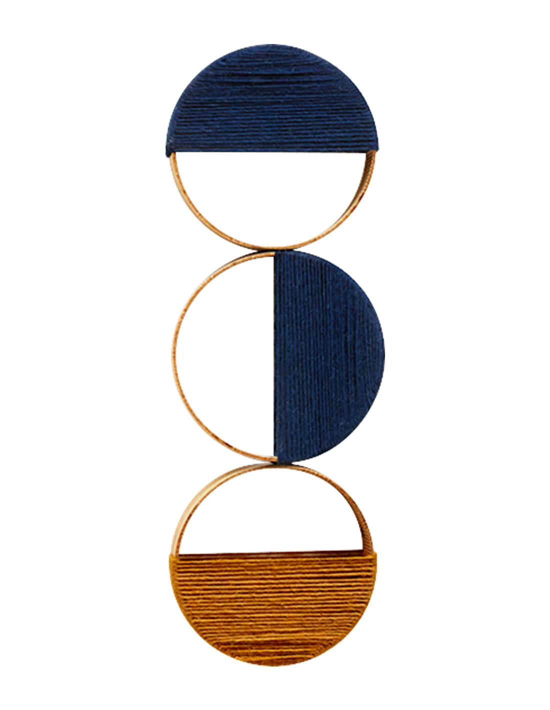 Image of Loops Pattern III, grand modèle fixe (bleu, ourika)