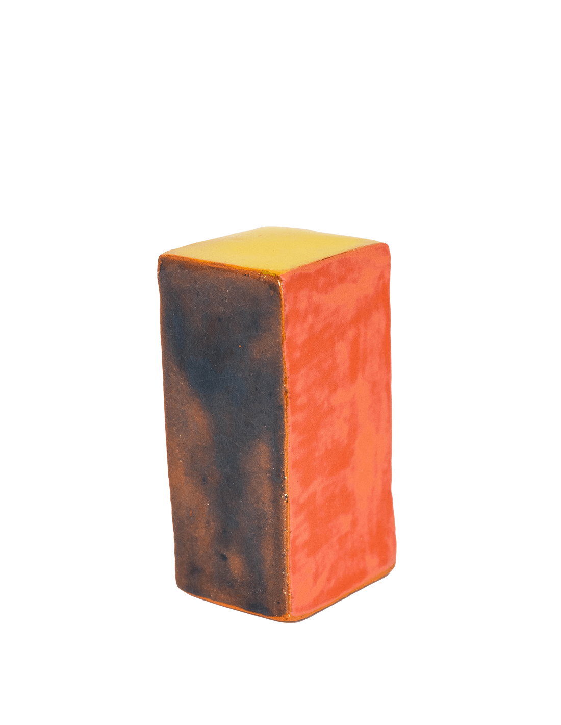 Image of Grand bébé cube (orangé bleuté, rose, jaune, bleu)