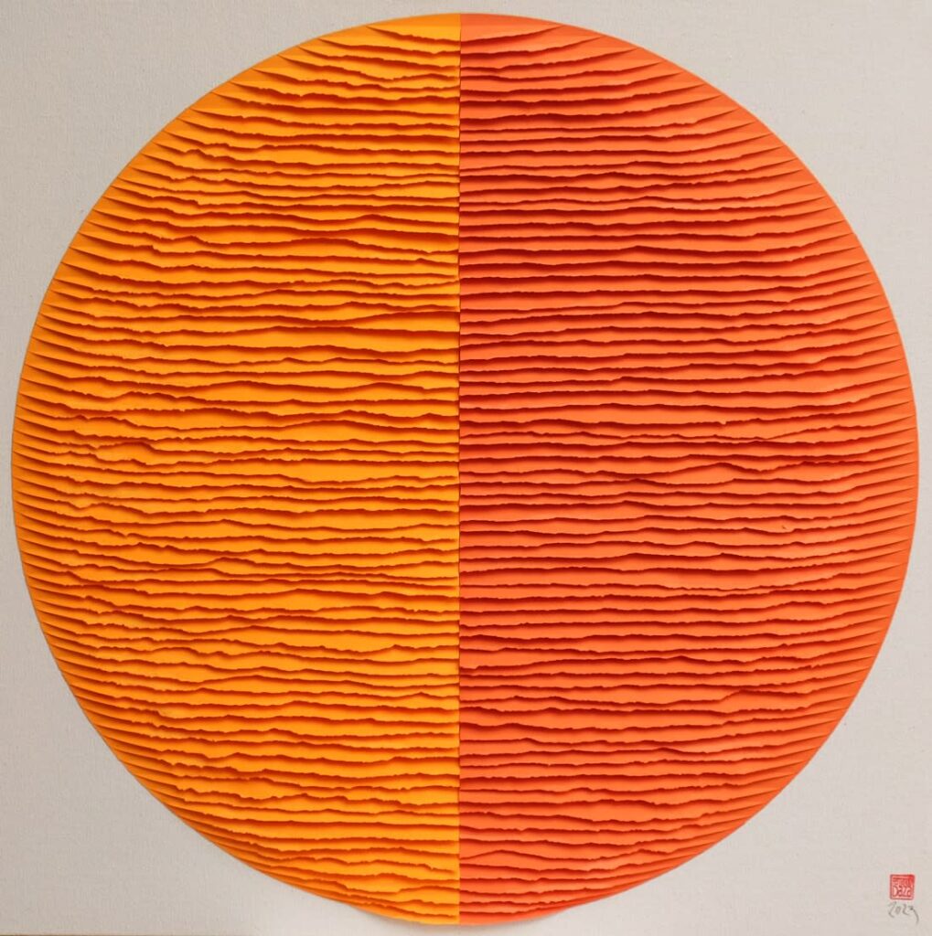 Deux cercles orange