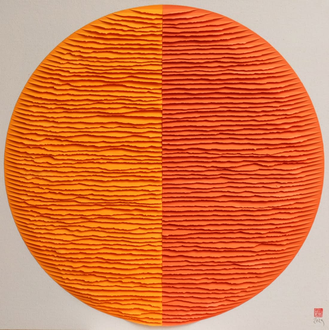 Image of Deux cercles orange