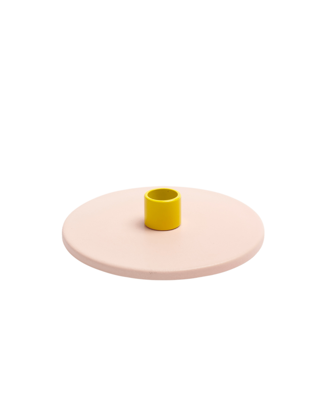 Bougeoir Piccolo - rose et jaune