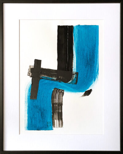 Je réserve l’œuvre de Nadia Barbotin - Lumières Noires Bleu Turquoise