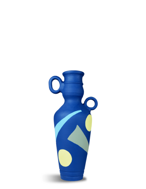 Grand vase bleu marine image
