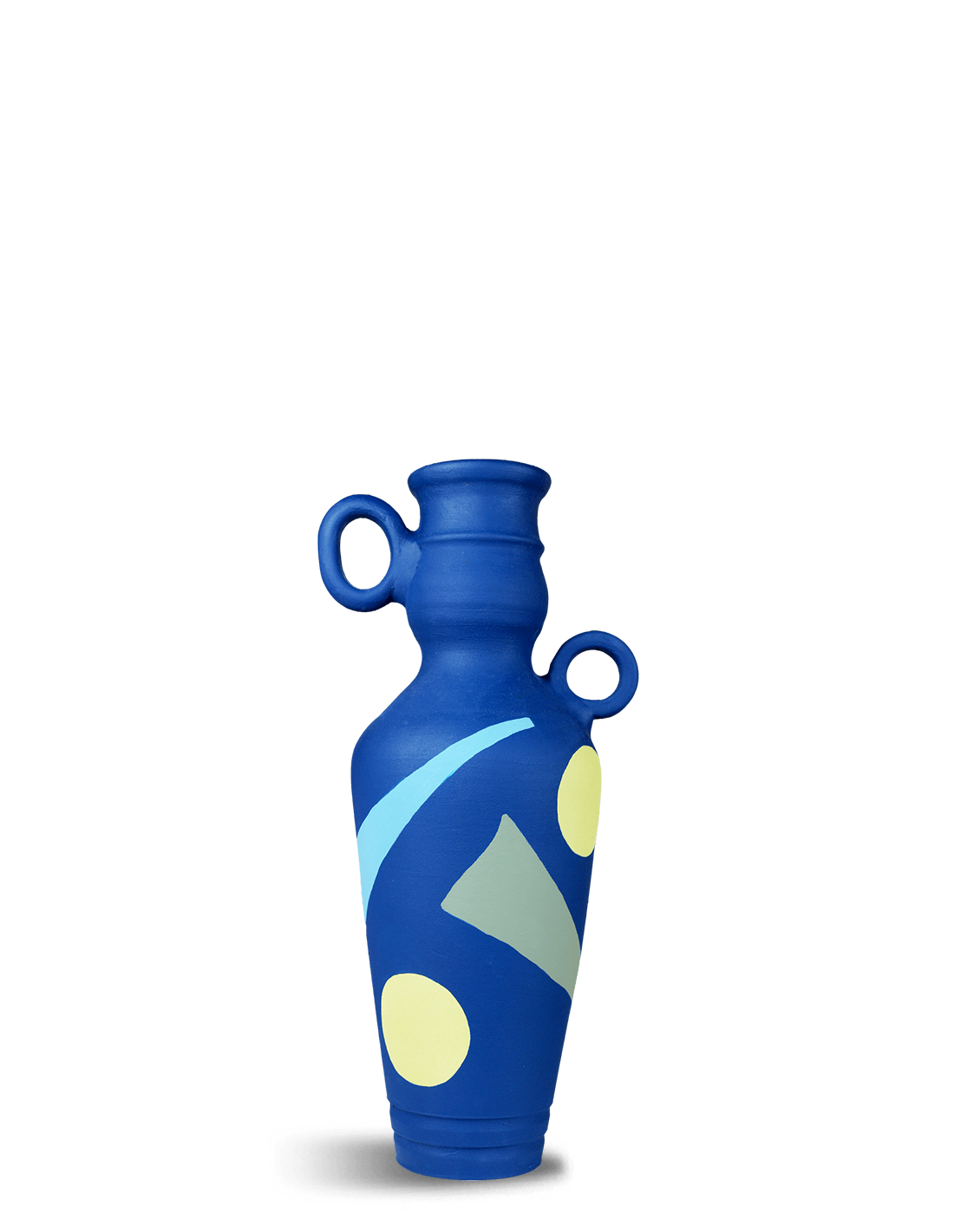 Grand vase bleu marine