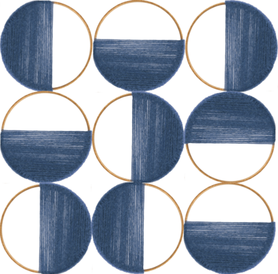 Je réserve l’œuvre de Vanska - Suspensions Loops, petit pattern (bleu)