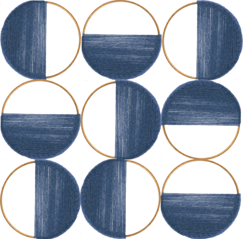 Suspensions Loops, petit pattern (bleu) image