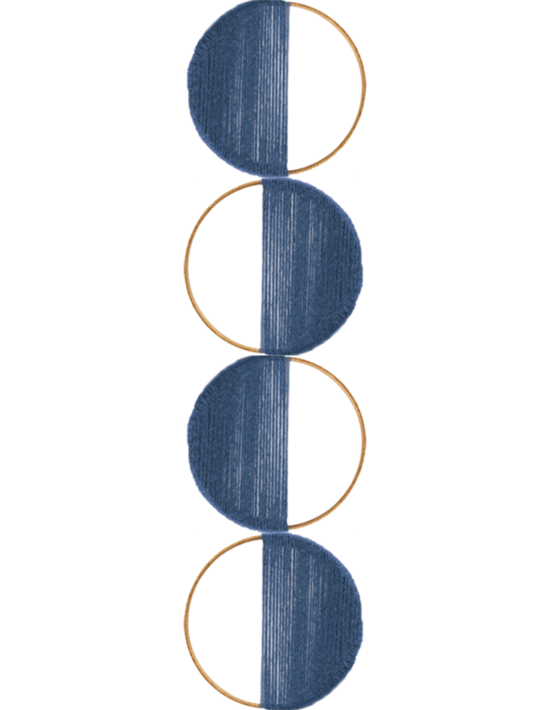 Loops Pattern IV, petit modèle fixe (bleu)