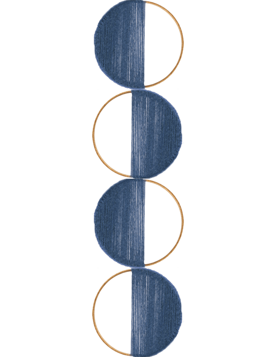 Loops Pattern IV, petit modèle fixe (bleu)