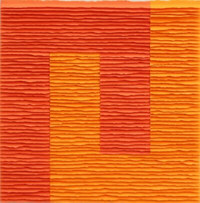 Je réserve l’œuvre de Fernando Daza - Méandres oranges