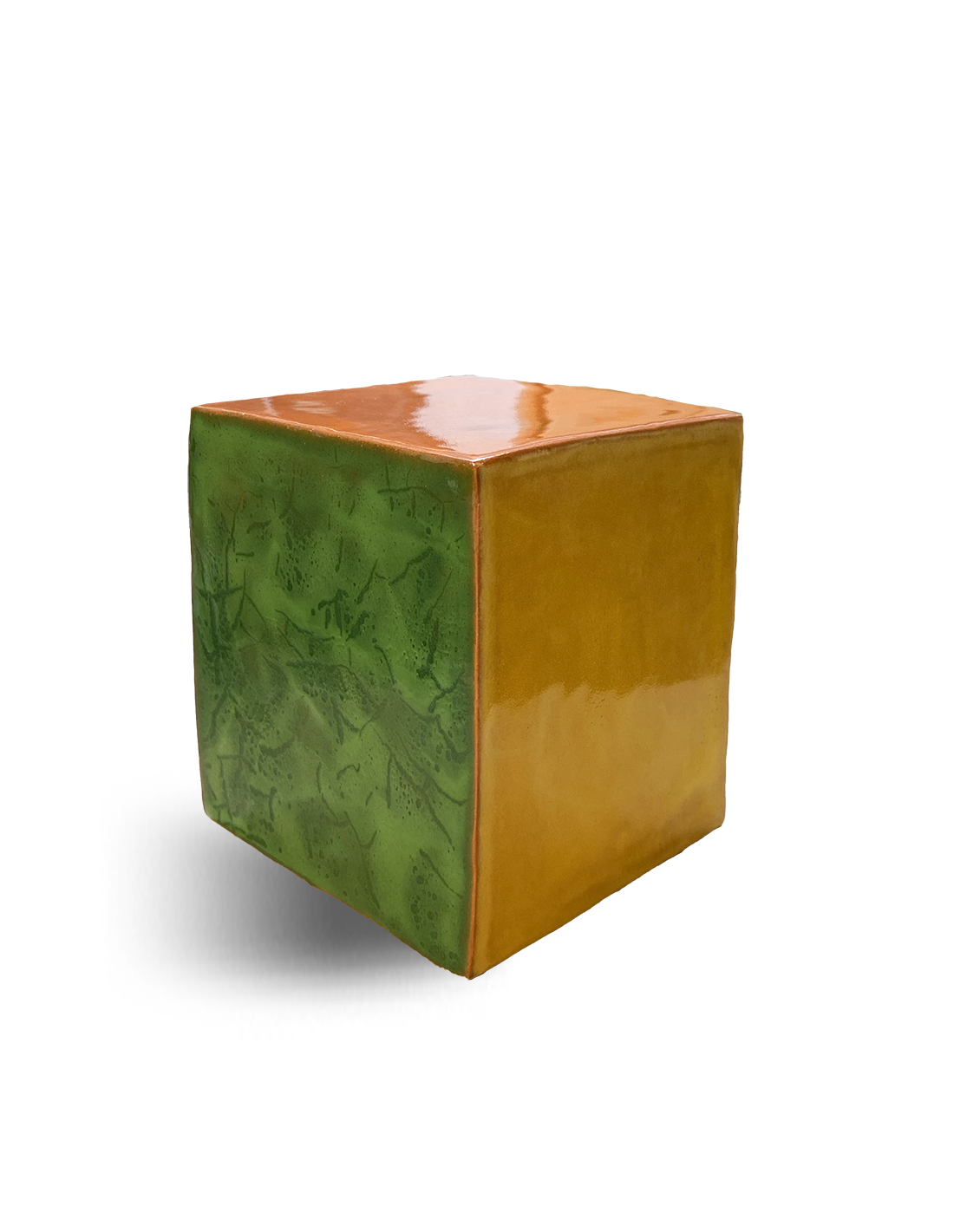 Image of Cube (orange, jaune, gris, vert, rose)