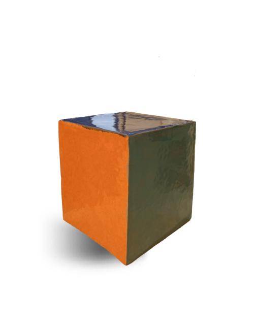 Grand cube (vert, bleu, turquoise, orange, violet) image