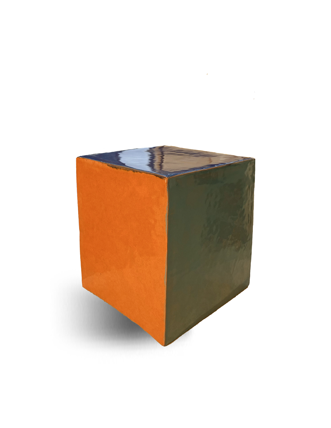 Image of Grand cube (vert, bleu, turquoise, orange, violet)