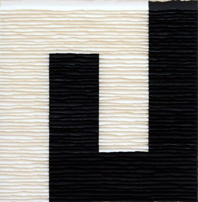 Je réserve l’œuvre de Fernando Daza - Méandres noir et blanc
