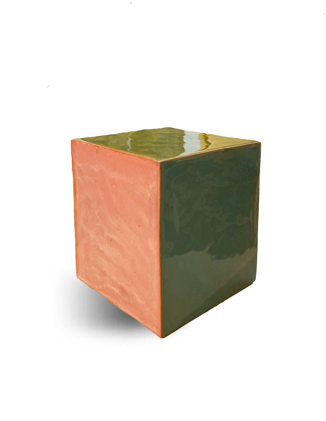 Cube (vert, bleu, rose, rouge, jaune)