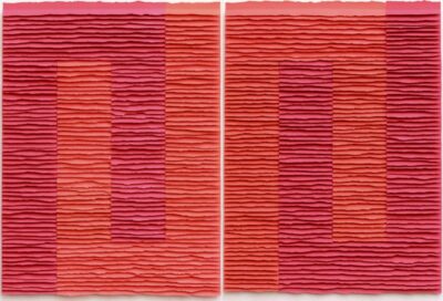 Je réserve l’œuvre de Fernando Daza - Structures rouges inversées