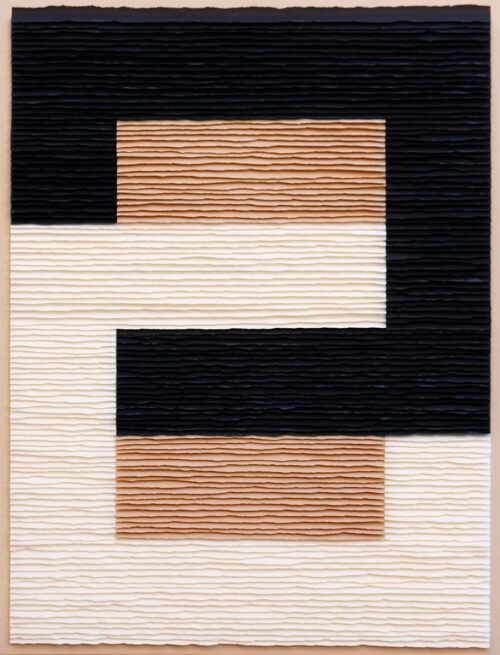 Structures entrelacées noires et blanches image