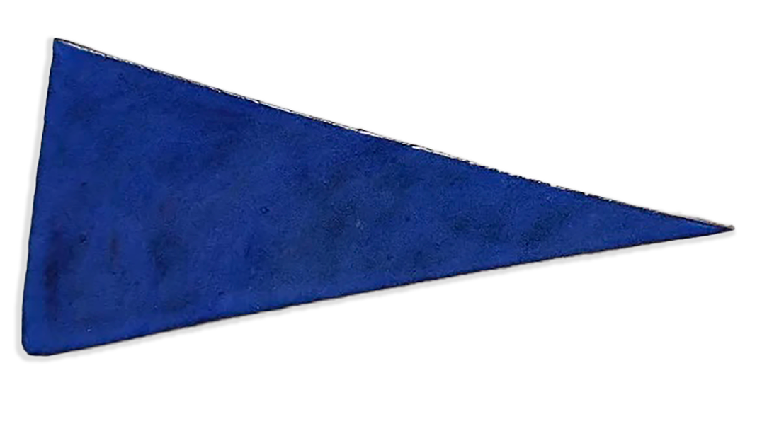 Triangle bleu roi