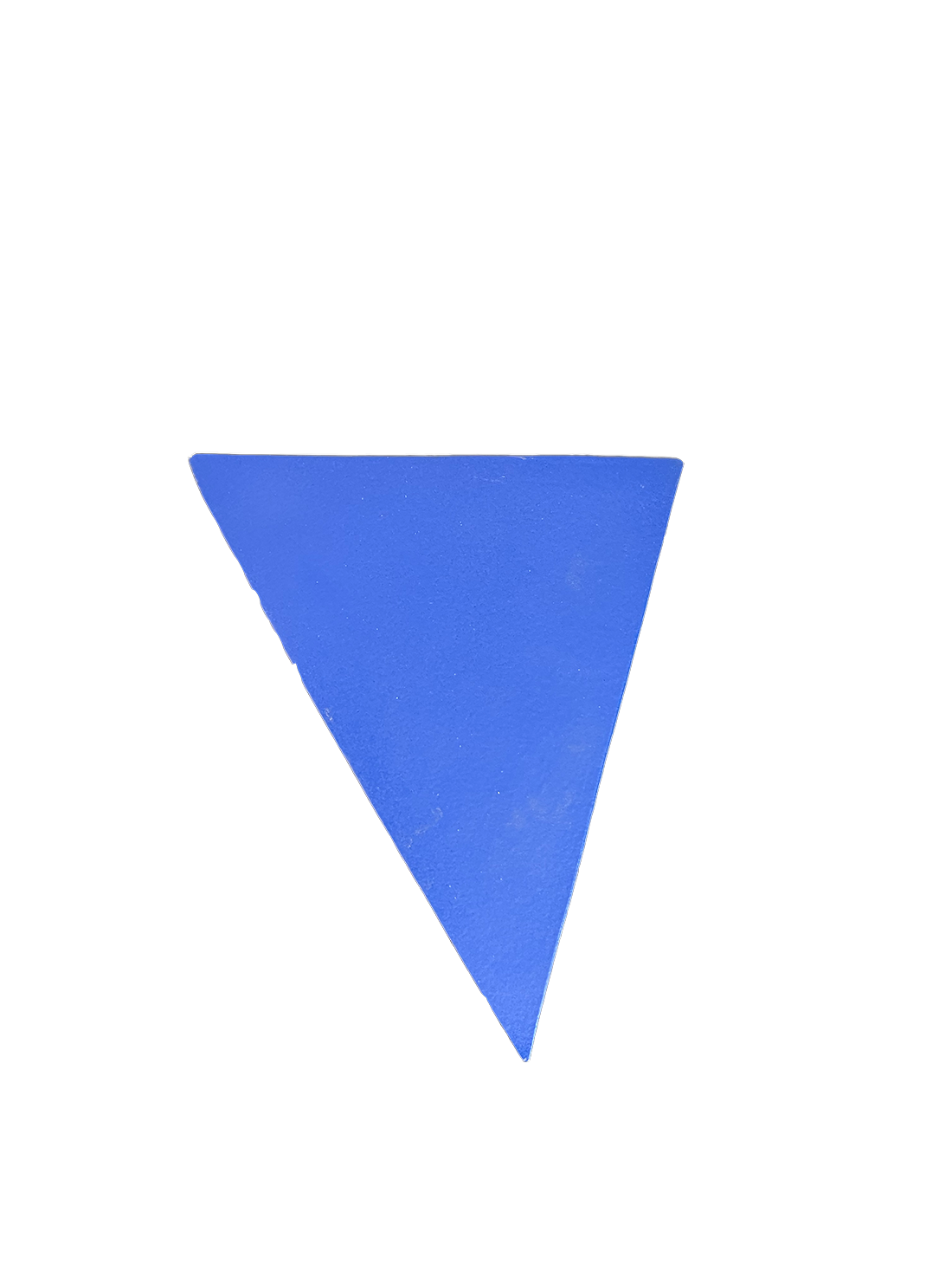 Image of Triangle mural bleu mat