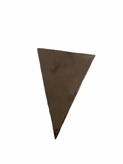 Je réserve l’œuvre de Danielle Lescot - Triangle mural mordoré