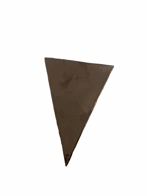 Triangle mural mordoré image