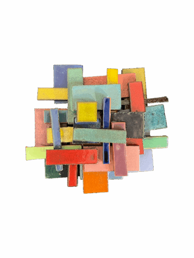 Je réserve l’œuvre de Danielle Lescot - Croisés superposés 2