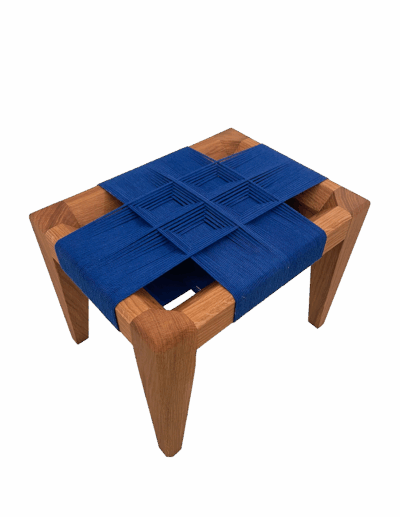 Je réserve l’œuvre de Biombo - Tabouret assise Potsu bleu électrique