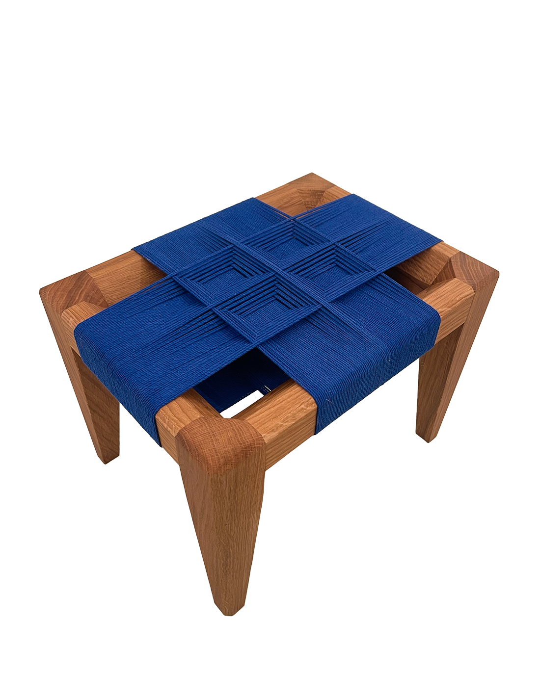 Image of Tabouret assise Potsu bleu électrique