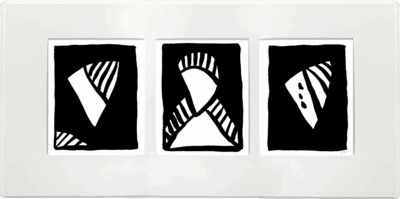 Je réserve l’œuvre de Bernard Gortais - Triptyque sérigraphies