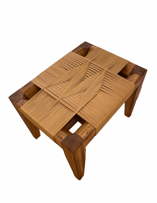 Tabouret assise Fuwa marron image