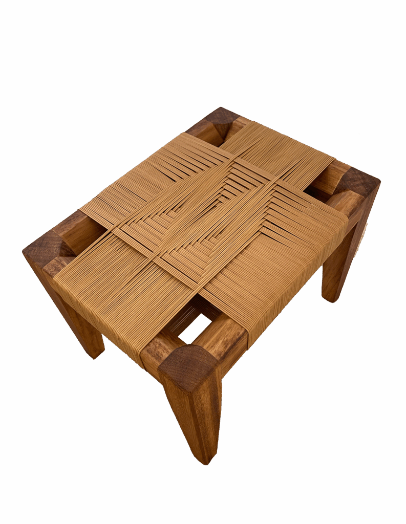 Tabouret assise Fuwa marron