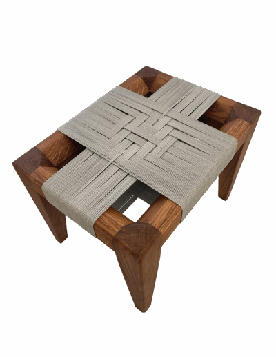 Je réserve l’œuvre de Biombo - Tabouret assise vert d'eau