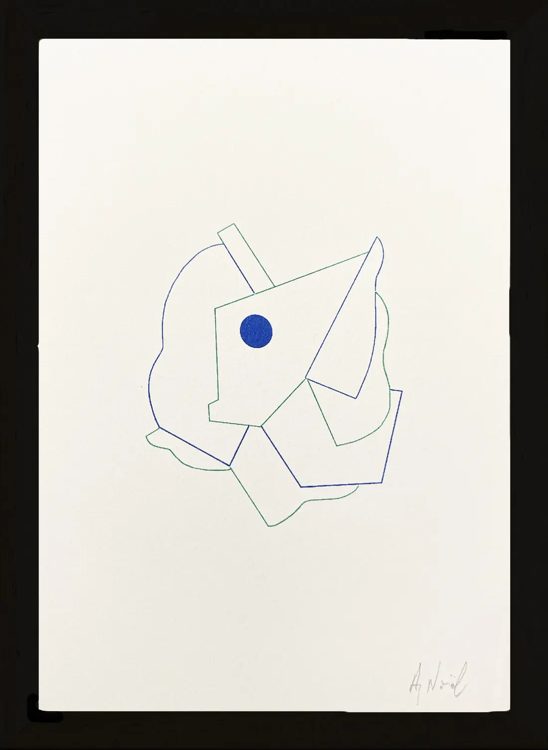 Image of Riso formes bleues et vertes