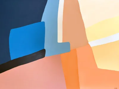 Je réserve l’œuvre de Julie Lansom - Coucher de soleil sur la mer III