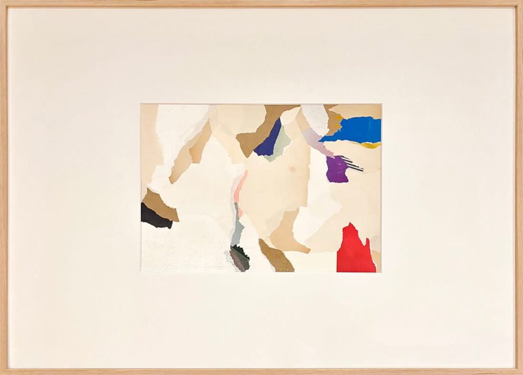 Collage sur papier XXX