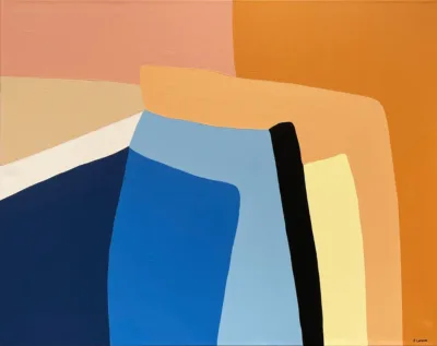 Je réserve l’œuvre de Julie Lansom - Coucher de soleil sur la mer I