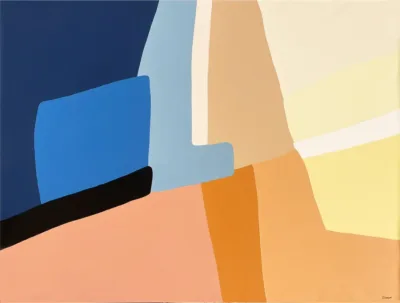 Je réserve l’œuvre de Julie Lansom - Coucher de soleil sur la mer III