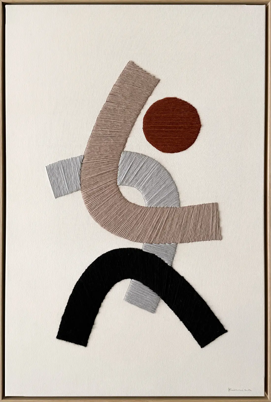 Image of Formes en mouvement avec un cercle rouge