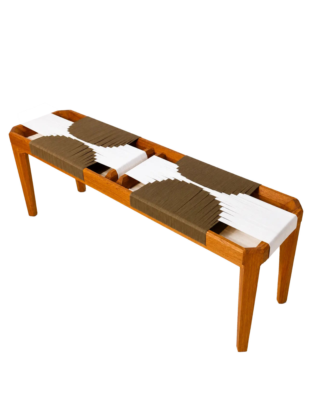 Image of Banc double Sora Kaki et blanc