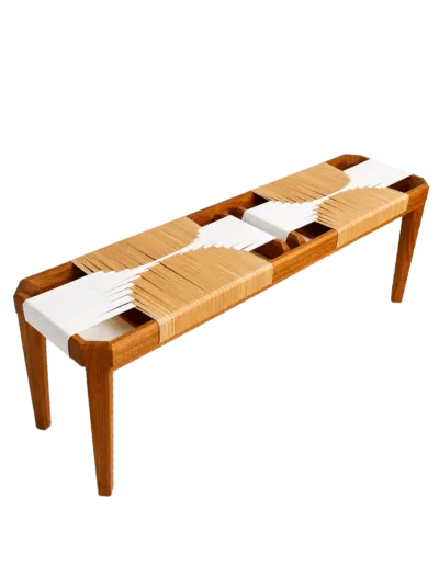Je réserve l’œuvre de Biombo - Banc double Sora terracotta et blanc