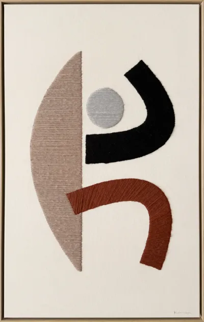 Je réserve l’œuvre de Kanica - Formes en mouvement avec un cercle gris