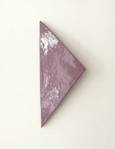 Je réserve l’œuvre de Danielle Lescot - Triangle Mural violet clair